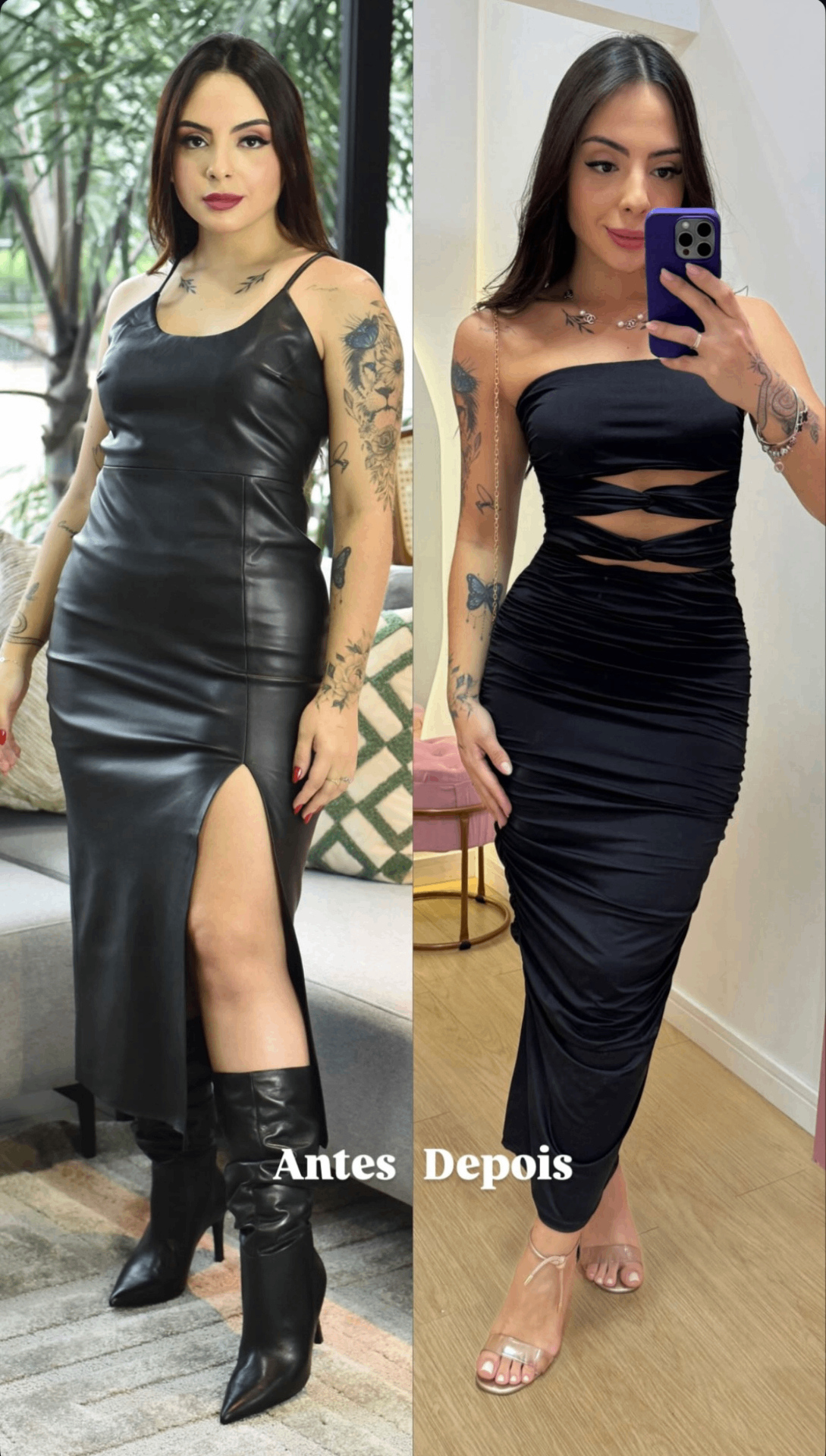 Transformação corporal - antes e depois 1