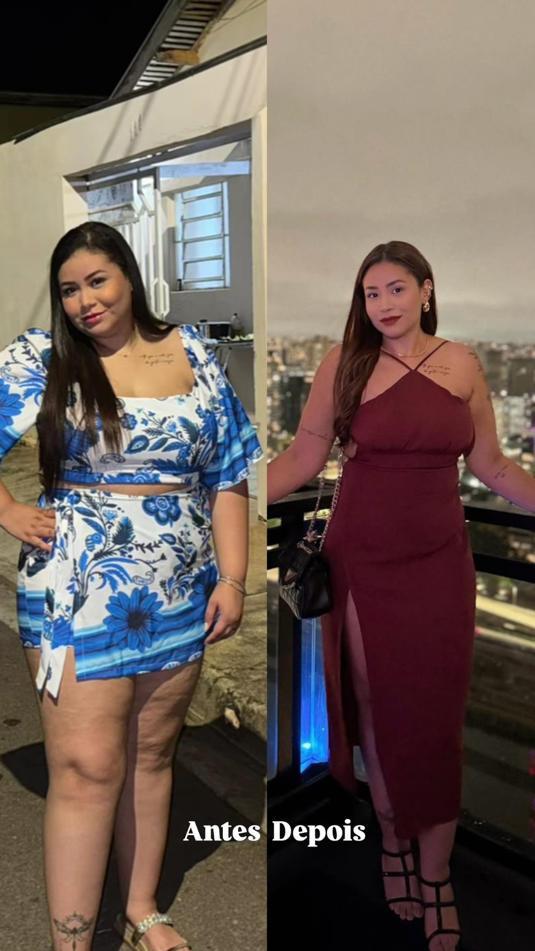 Transformação corporal - antes e depois 2