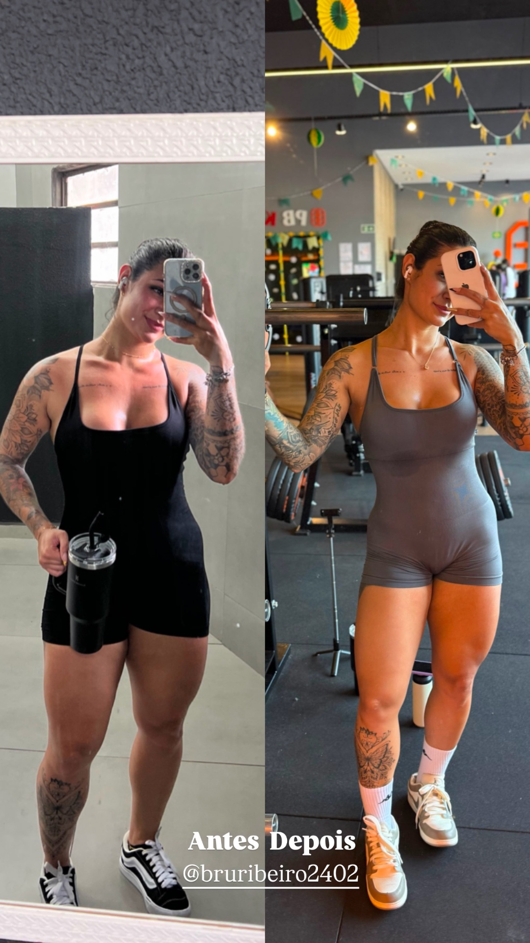 Transformação corporal - antes e depois 5